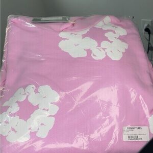 Pink denim tear hoodie brand new
